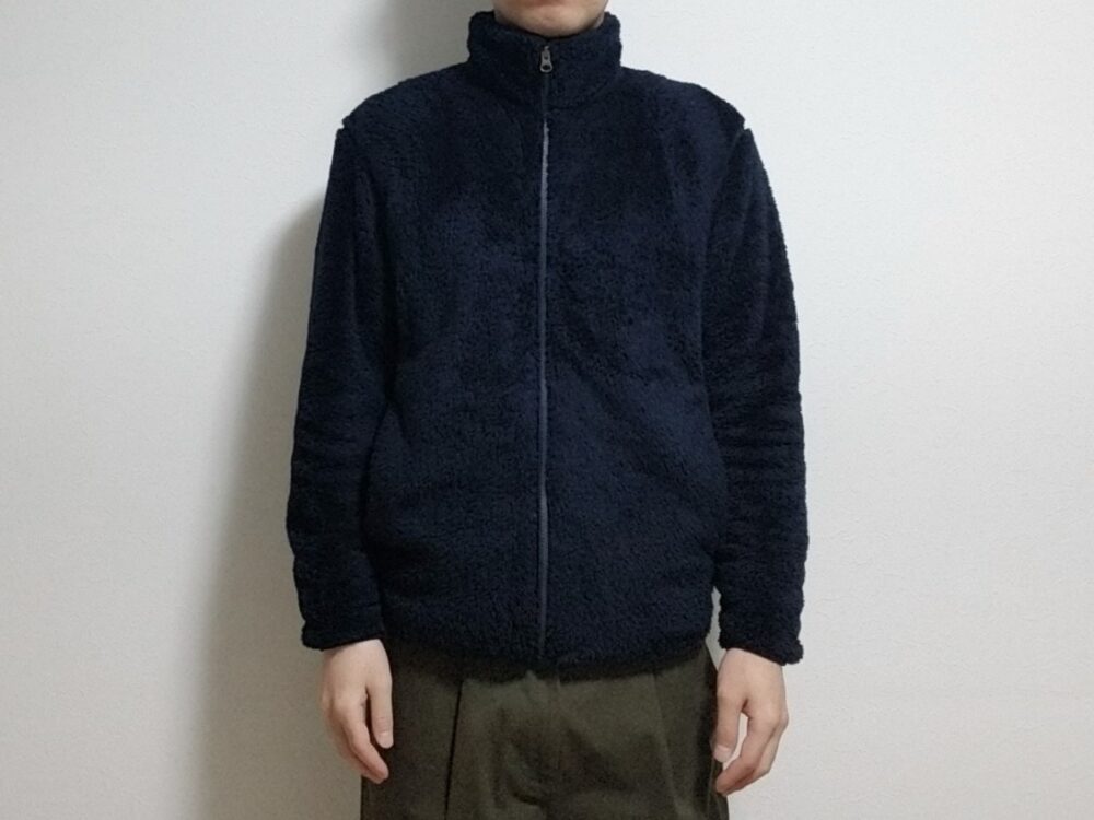 レビュー ユニクロメンズ ファーリーフリースフルジップジャケット オシャレで暖かくて軽くて柔らかい 年中着れそう だいのファッションブログ