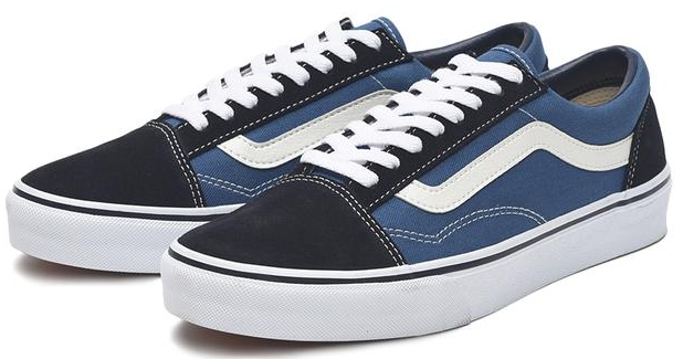 VANSオールドスクールのネイビー
